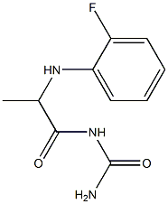 {2-[(2-fluorophenyl)amino]propanoyl}urea 구조식 이미지