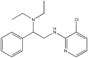 {2-[(3-chloropyridin-2-yl)amino]-1-phenylethyl}diethylamine Structure