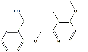 {2-[(4-methoxy-3,5-dimethylpyridin-2-yl)methoxy]phenyl}methanol 구조식 이미지