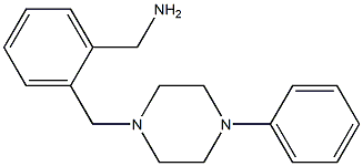 {2-[(4-phenylpiperazin-1-yl)methyl]phenyl}methanamine Structure