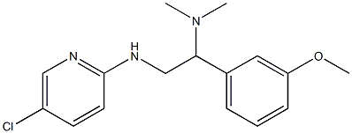 {2-[(5-chloropyridin-2-yl)amino]-1-(3-methoxyphenyl)ethyl}dimethylamine Structure