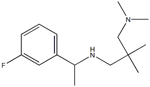 {2-[(dimethylamino)methyl]-2-methylpropyl}[1-(3-fluorophenyl)ethyl]amine 구조식 이미지