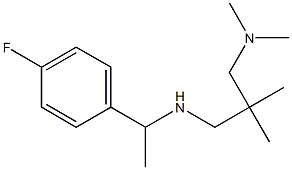 {2-[(dimethylamino)methyl]-2-methylpropyl}[1-(4-fluorophenyl)ethyl]amine Structure