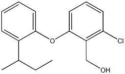{2-[2-(butan-2-yl)phenoxy]-6-chlorophenyl}methanol Structure