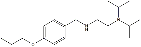 {2-[bis(propan-2-yl)amino]ethyl}[(4-propoxyphenyl)methyl]amine Structure