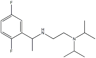{2-[bis(propan-2-yl)amino]ethyl}[1-(2,5-difluorophenyl)ethyl]amine Structure