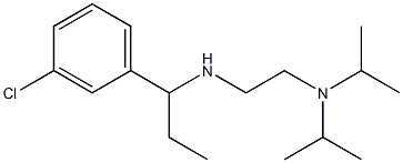 {2-[bis(propan-2-yl)amino]ethyl}[1-(3-chlorophenyl)propyl]amine 구조식 이미지