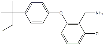 {2-chloro-6-[4-(2-methylbutan-2-yl)phenoxy]phenyl}methanamine 구조식 이미지