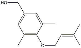 {3,5-dimethyl-4-[(3-methylbut-2-en-1-yl)oxy]phenyl}methanol 구조식 이미지