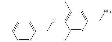 {3,5-dimethyl-4-[(4-methylphenyl)methoxy]phenyl}methanamine 구조식 이미지