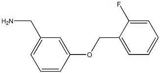 {3-[(2-fluorophenyl)methoxy]phenyl}methanamine 구조식 이미지