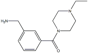 {3-[(4-ethylpiperazin-1-yl)carbonyl]phenyl}methanamine 구조식 이미지