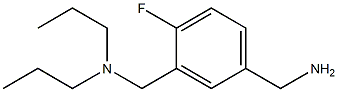 {3-[(dipropylamino)methyl]-4-fluorophenyl}methanamine Structure