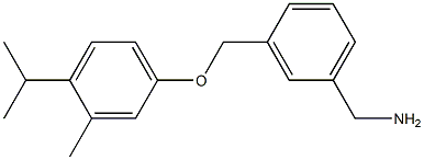 {3-[3-methyl-4-(propan-2-yl)phenoxymethyl]phenyl}methanamine 구조식 이미지