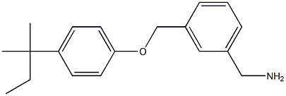 {3-[4-(2-methylbutan-2-yl)phenoxymethyl]phenyl}methanamine Structure