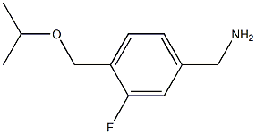 {3-fluoro-4-[(propan-2-yloxy)methyl]phenyl}methanamine 구조식 이미지