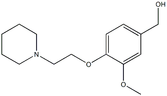 {3-methoxy-4-[2-(piperidin-1-yl)ethoxy]phenyl}methanol Structure