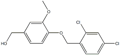 {4-[(2,4-dichlorophenyl)methoxy]-3-methoxyphenyl}methanol 구조식 이미지