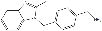 {4-[(2-methyl-1H-1,3-benzodiazol-1-yl)methyl]phenyl}methanamine 구조식 이미지