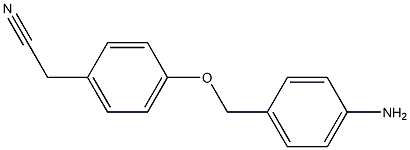 {4-[(4-aminobenzyl)oxy]phenyl}acetonitrile 구조식 이미지