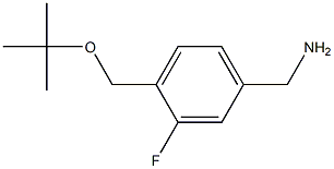 {4-[(tert-butoxy)methyl]-3-fluorophenyl}methanamine 구조식 이미지