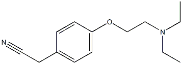 {4-[2-(diethylamino)ethoxy]phenyl}acetonitrile Structure