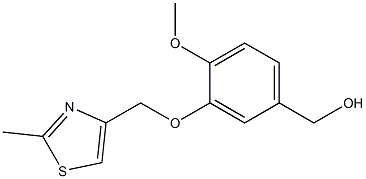 {4-methoxy-3-[(2-methyl-1,3-thiazol-4-yl)methoxy]phenyl}methanol 구조식 이미지