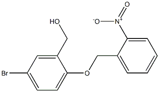 {5-bromo-2-[(2-nitrophenyl)methoxy]phenyl}methanol Structure