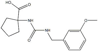 1-({[(3-methoxyphenyl)methyl]carbamoyl}amino)cyclopentane-1-carboxylic acid Structure