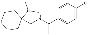 1-({[1-(4-chlorophenyl)ethyl]amino}methyl)-N,N-dimethylcyclohexan-1-amine Structure