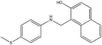 1-({[4-(methylsulfanyl)phenyl]amino}methyl)naphthalen-2-ol 구조식 이미지