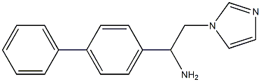 1-(1,1'-biphenyl-4-yl)-2-(1H-imidazol-1-yl)ethanamine Structure
