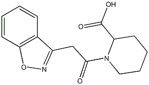 1-(1,2-benzisoxazol-3-ylacetyl)piperidine-2-carboxylic acid 구조식 이미지