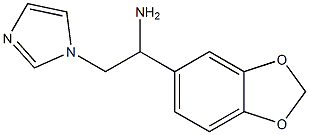 1-(1,3-benzodioxol-5-yl)-2-(1H-imidazol-1-yl)ethanamine 구조식 이미지