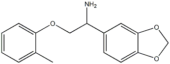 1-(1,3-benzodioxol-5-yl)-2-(2-methylphenoxy)ethanamine Structure
