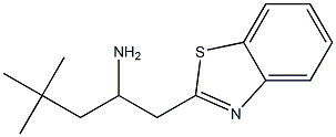 1-(1,3-benzothiazol-2-yl)-4,4-dimethylpentan-2-amine 구조식 이미지