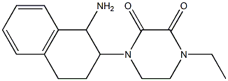 1-(1-amino-1,2,3,4-tetrahydronaphthalen-2-yl)-4-ethylpiperazine-2,3-dione 구조식 이미지