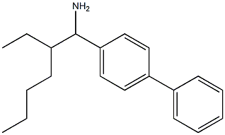 1-(1-amino-2-ethylhexyl)-4-phenylbenzene 구조식 이미지