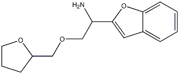 1-(1-benzofuran-2-yl)-2-(oxolan-2-ylmethoxy)ethan-1-amine 구조식 이미지
