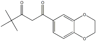 1-(2,3-dihydro-1,4-benzodioxin-6-yl)-4,4-dimethylpentane-1,3-dione Structure