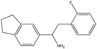 1-(2,3-dihydro-1H-inden-5-yl)-2-(2-fluorophenyl)ethan-1-amine Structure