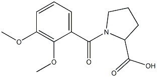 1-(2,3-dimethoxybenzoyl)pyrrolidine-2-carboxylic acid Structure