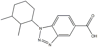 1-(2,3-dimethylcyclohexyl)-1H-1,2,3-benzotriazole-5-carboxylic acid Structure