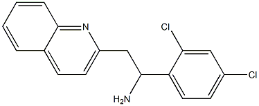 1-(2,4-dichlorophenyl)-2-(quinolin-2-yl)ethan-1-amine 구조식 이미지