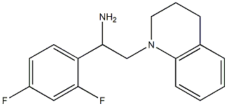 1-(2,4-difluorophenyl)-2-(1,2,3,4-tetrahydroquinolin-1-yl)ethan-1-amine Structure