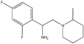 1-(2,4-difluorophenyl)-2-(2-methylpiperidin-1-yl)ethanamine 구조식 이미지