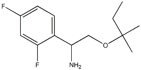 1-(2,4-difluorophenyl)-2-[(2-methylbutan-2-yl)oxy]ethan-1-amine 구조식 이미지