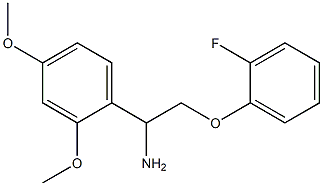 1-(2,4-dimethoxyphenyl)-2-(2-fluorophenoxy)ethanamine 구조식 이미지