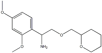 1-(2,4-dimethoxyphenyl)-2-(oxan-2-ylmethoxy)ethan-1-amine 구조식 이미지