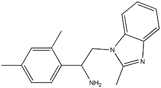 1-(2,4-dimethylphenyl)-2-(2-methyl-1H-1,3-benzodiazol-1-yl)ethan-1-amine Structure